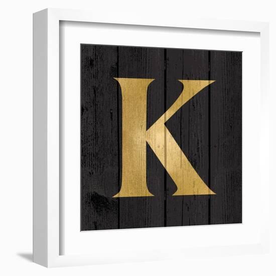 Gold Alphabet K-N. Harbick-Framed Art Print