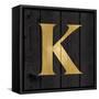 Gold Alphabet K-N. Harbick-Framed Stretched Canvas