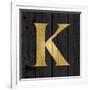 Gold Alphabet K-N. Harbick-Framed Art Print