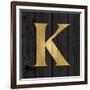 Gold Alphabet K-N. Harbick-Framed Art Print