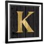 Gold Alphabet K-N. Harbick-Framed Art Print