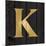 Gold Alphabet K-N. Harbick-Mounted Art Print