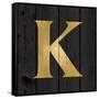 Gold Alphabet K-N. Harbick-Framed Stretched Canvas