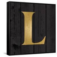 Gold Alphabet L-N. Harbick-Framed Stretched Canvas