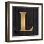 Gold Alphabet L-N. Harbick-Framed Art Print