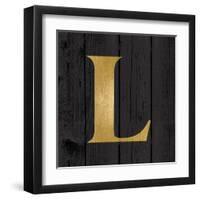 Gold Alphabet L-N. Harbick-Framed Art Print