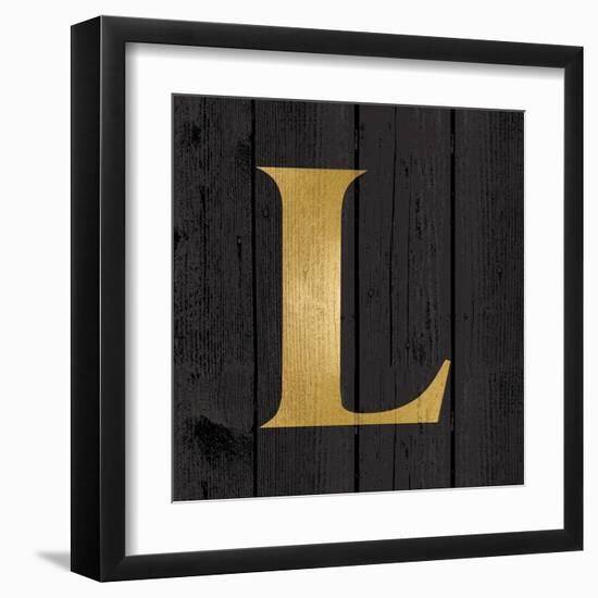 Gold Alphabet L-N. Harbick-Framed Art Print