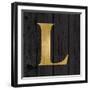 Gold Alphabet L-N. Harbick-Framed Art Print