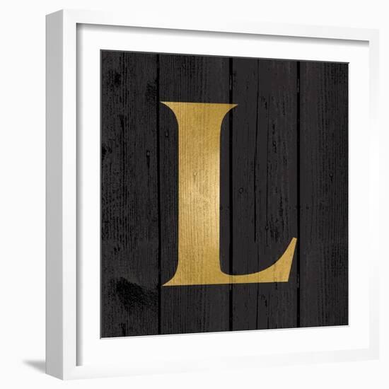 Gold Alphabet L-N. Harbick-Framed Art Print