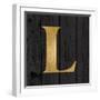 Gold Alphabet L-N. Harbick-Framed Art Print