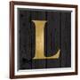 Gold Alphabet L-N. Harbick-Framed Art Print