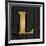 Gold Alphabet L-N. Harbick-Framed Art Print