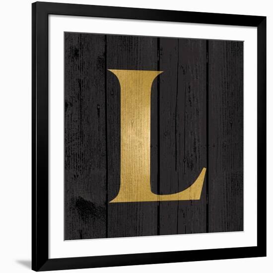 Gold Alphabet L-N. Harbick-Framed Art Print