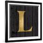 Gold Alphabet L-N. Harbick-Framed Art Print