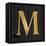 Gold Alphabet M-N. Harbick-Framed Stretched Canvas