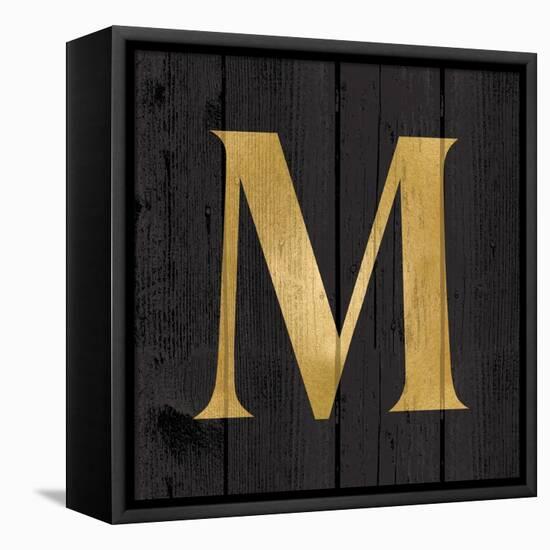 Gold Alphabet M-N. Harbick-Framed Stretched Canvas