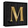 Gold Alphabet M-N. Harbick-Framed Stretched Canvas