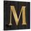 Gold Alphabet M-N. Harbick-Stretched Canvas