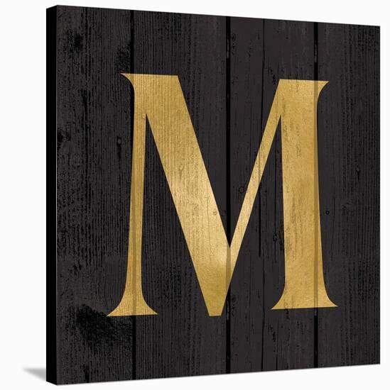 Gold Alphabet M-N. Harbick-Stretched Canvas