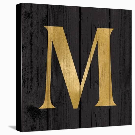 Gold Alphabet M-N. Harbick-Stretched Canvas