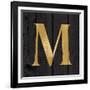 Gold Alphabet M-N. Harbick-Framed Art Print