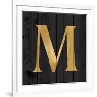 Gold Alphabet M-N. Harbick-Framed Art Print