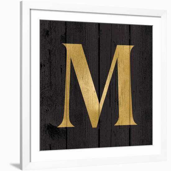 Gold Alphabet M-N. Harbick-Framed Art Print