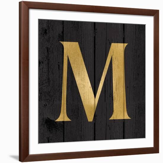 Gold Alphabet M-N. Harbick-Framed Art Print