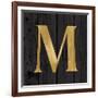 Gold Alphabet M-N. Harbick-Framed Art Print