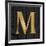 Gold Alphabet M-N. Harbick-Framed Art Print