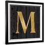 Gold Alphabet M-N. Harbick-Framed Art Print