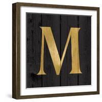 Gold Alphabet M-N. Harbick-Framed Art Print