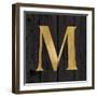 Gold Alphabet M-N. Harbick-Framed Art Print