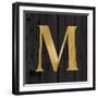 Gold Alphabet M-N. Harbick-Framed Art Print