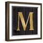 Gold Alphabet M-N. Harbick-Framed Art Print