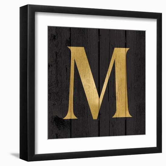 Gold Alphabet M-N. Harbick-Framed Art Print