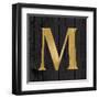 Gold Alphabet M-N. Harbick-Framed Art Print