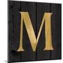 Gold Alphabet M-N. Harbick-Mounted Art Print