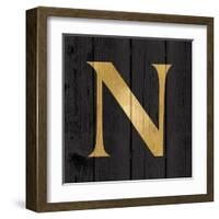 Gold Alphabet N-N. Harbick-Framed Art Print