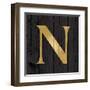 Gold Alphabet N-N. Harbick-Framed Art Print