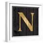 Gold Alphabet N-N. Harbick-Framed Art Print