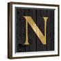 Gold Alphabet N-N. Harbick-Framed Art Print