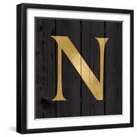 Gold Alphabet N-N. Harbick-Framed Art Print