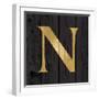 Gold Alphabet N-N. Harbick-Framed Art Print