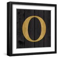 Gold Alphabet O-N. Harbick-Framed Art Print