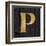Gold Alphabet P-N. Harbick-Framed Art Print