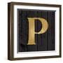 Gold Alphabet P-N. Harbick-Framed Art Print