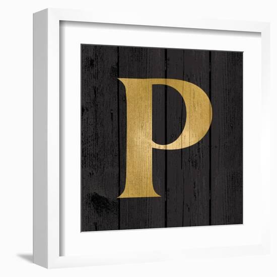 Gold Alphabet P-N. Harbick-Framed Art Print