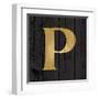 Gold Alphabet P-N. Harbick-Framed Art Print