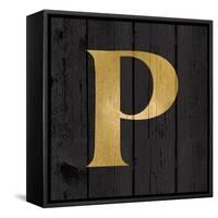 Gold Alphabet P-N. Harbick-Framed Stretched Canvas